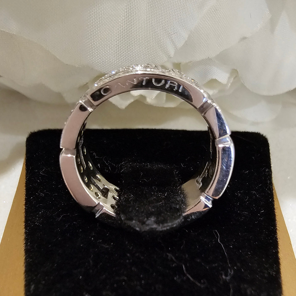 Canturi "Cubism" Diamond Pave Ring 18ct White Gold