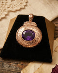 9ct Rose Gold Amethyst Enhancer Pendant